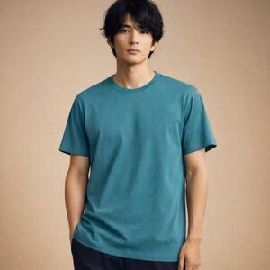 Eddie Bauer Teal Men's Short Sleeve T-Shirt Size XL